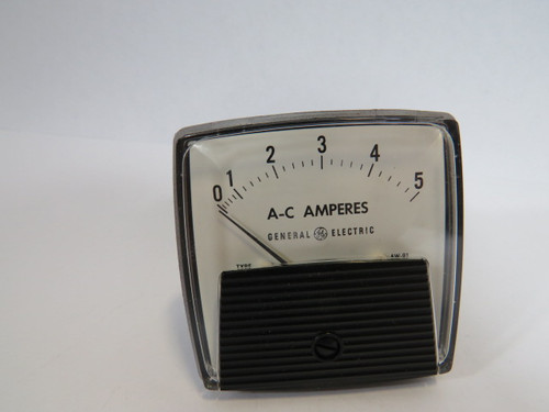 General Electric 50-250239LSZZ1 Model 250 Panel Meter 0-5AC Amperes USED