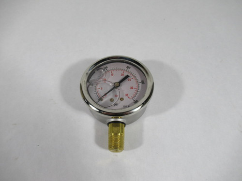 Generic MPG-1P-500-AN Liquid Filled Pressure Gauge 2-3/4"Dia 1/4"NPT ! NEW !