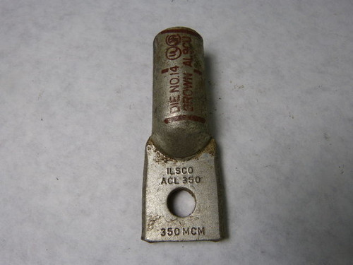 ILSCO ACL350 350MCM Die No. 14 Terminal Lug Brown USED