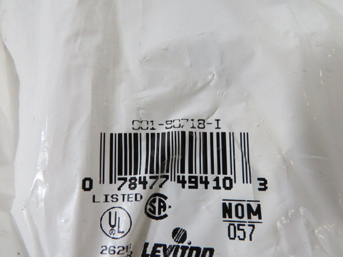 Leviton 001-80718-I 1 Gang Telephone Nylon Wallplate .406" Lot of 9 ! NWB !