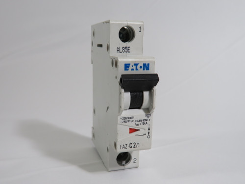 Eaton FAZ-C2/1 Miniature Circuit Breaker 2A 415V 1 Pole USED