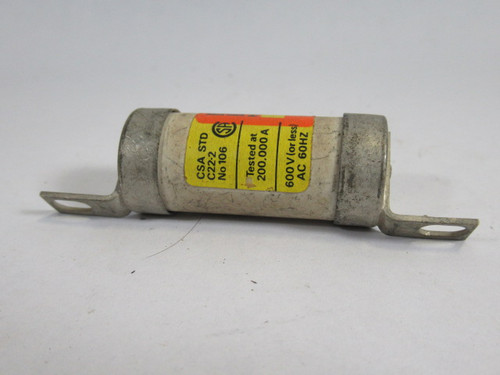 English Electric CIA-25 Closed Hole Bolt on Fuse 25A 600V USED