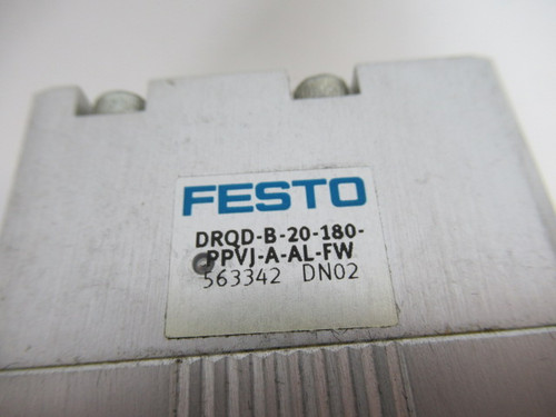 Festo DRQD-B-20-180-PPVJ-A-AL-FW Semi Rotary Drive USED