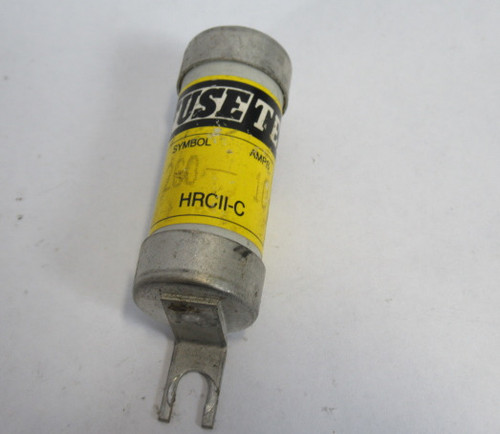 Fusetek 2CO-10 Bolt on Fuse 10A 600VAC Yellow Label USED