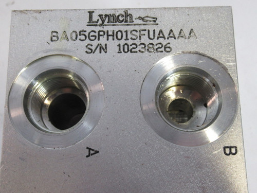 Lynch BA05GPH01SFUAAAA Aluminum Parallel Manifold SAL 12 USED