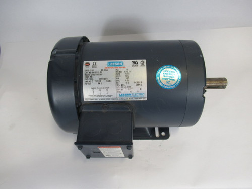 Leeson 1HP 1740rpm 575V 143T TEFC 3Ph 1.25A 60Hz USED