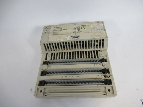 Schneider 170ADI35000 Input Module w/1701NT11000 *Cracks to Case* ! AS IS !