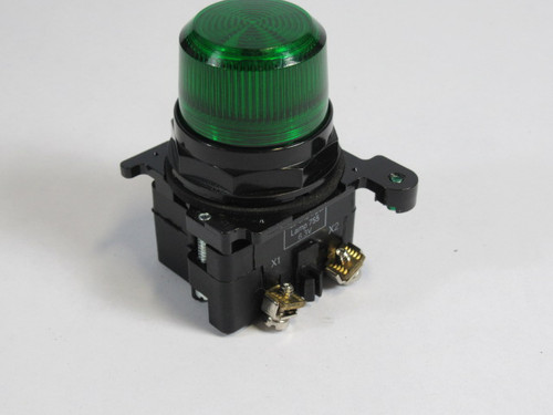 Eaton 10250T181LC2N2A Pilot Light Unit Green 120VAC Input USED