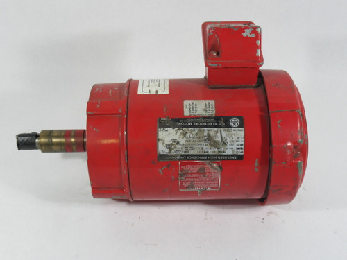 US Motors 2.0HP 1725RPM 230/460V 145JM TEFC 6.2A 60Hz CRACKED COVER USED