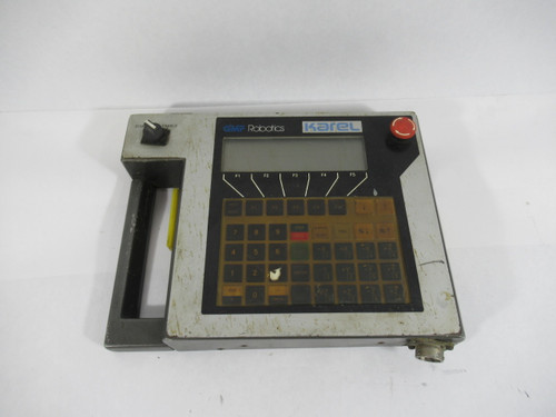 GE Fanuc A05B-2020-C141 Karel GMF Robotic Teach Pendant CRACKED CASE ! AS IS !