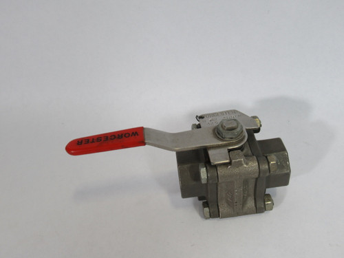 Worcester 07W2-466PM SS Ball Valve 1000CWP 3/4" 425WSP CF8M USED