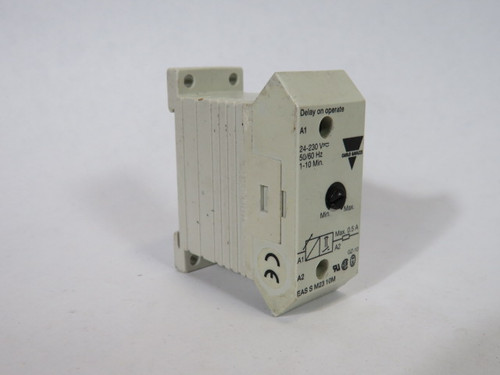 Carlo Gavazzi EAS-S-M23-10M E-Timer Delay 24-230V 50/60Hz 1-10 Mins USED