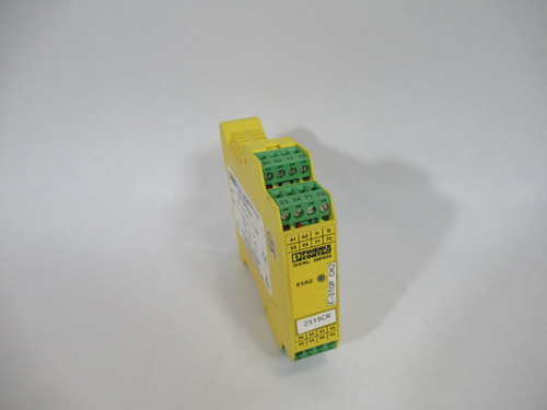 Phoenix Contact 2981033 Safety Relay 24VAC/DC Out.250VAC@6A 24VDC@4A USED