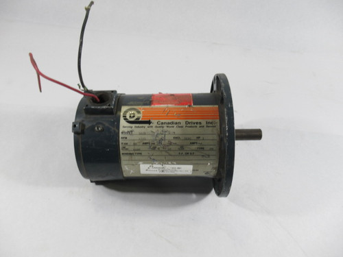 Canadian Drives Inc 1HP 1725RPM 90V TEFC 2.0A USED