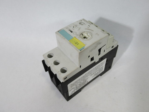 Siemens 3RV1021-1CA15 Circuit Breaker Motor Protector *Missing Handle* ! AS IS !