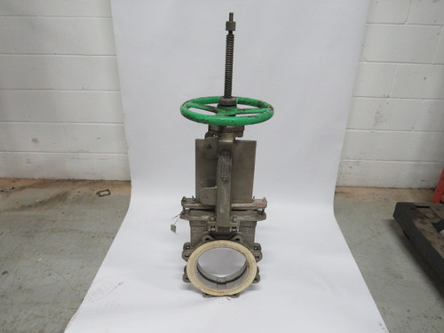 Technaflow S17D08 Knife Gate Valve Size 8" 150PSI/AMB 8 Bolt Pattern USED