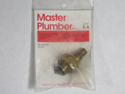 Master Plumber E-4 EMCO Laundry Cartridge Fits Hot Or Cold ! NWB !