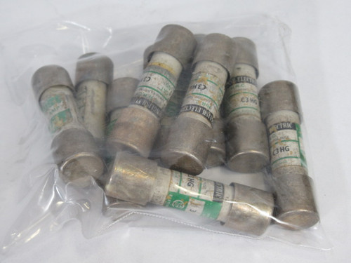 English Electric C3HG Energy Limiting Fuse 3A 250V Lot of 10 USED