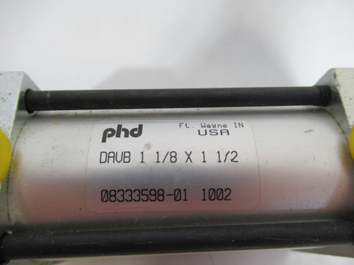 PHD DAVB-1-1/8X1-1/2 Pneumatic Cylinder 1-1/8" Bore 1-1/2" Stroke USED