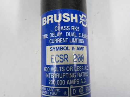 Brush ECSR-200 Dual Element Time Delay 200A 600V USED