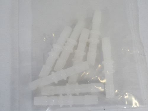MasterFlex 30612-13 Nylon Straight Hose Union 1/4"OD Lot of 8  NOP
