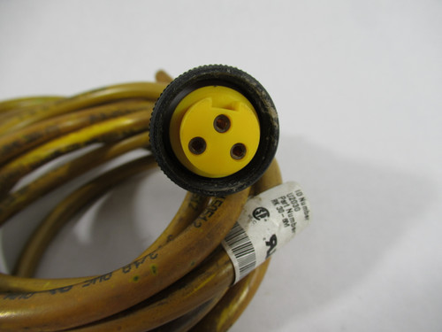 Turck RK-30-6M Straight Female Connector 3/18AWG 300V 3 Pin 9ft USED