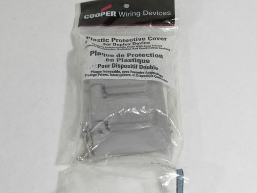 Cooper S1962 Plastic Protective Plate For Duplex GREY ! NWB !