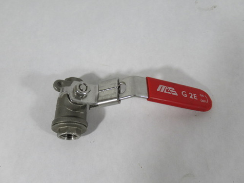 M.A. Stewart & Sons G2E Full Port Ball Valve 1/2 NPT Stainless Steel USED
