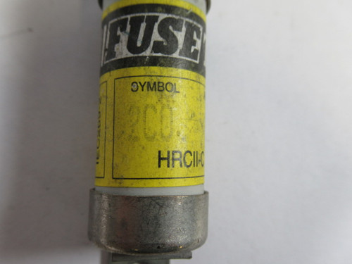 Fusetek 2CO-40 HRCII-C Bolt On Fuse 40Amp 600V USED