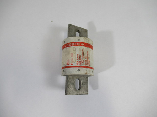 Gould Shawmut A50P600 Type 4 Bolt On Fuse 500VAC 600A USED