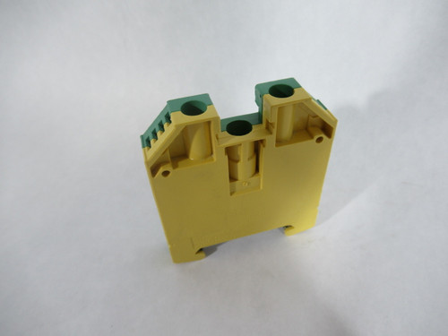 Weidmuller WPE-16 Green/Yellow Terminal Block 16mm2 USED