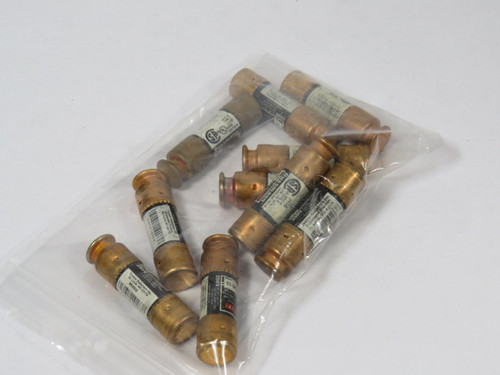 Fusetron FRN-R-10  Dual Element Time Delay Fuse 10A 250Vac Lot of 10 USED