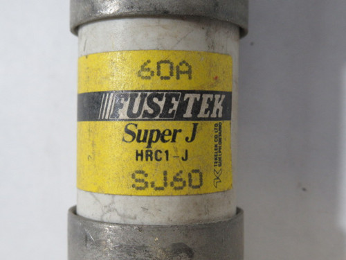 Fusetek SJ60 Super J Fuse 60A 600VAC USED