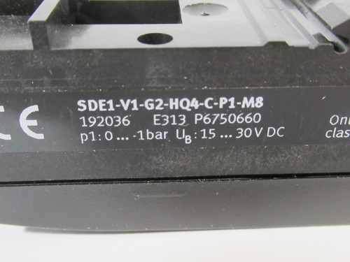 Festo 192036 Pressure Sensor w/Display -0.9-0 bar 15-30VDC -13-0 psi ! NOP !