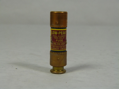 Low-Peak LPN-RK-8SP Time Delay Fuse 8A 250V USED