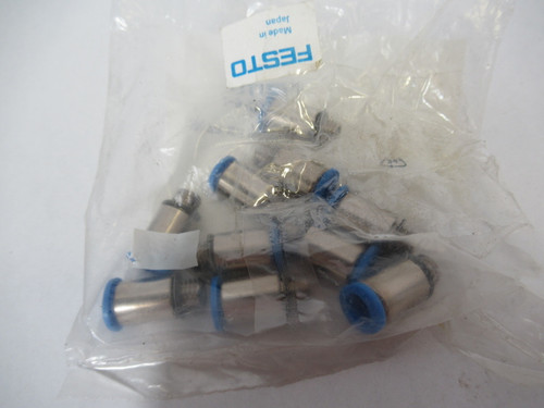 Festo 153321 QSM-M7-6-I Straight Push-In Fitting 6mm x M7 10-Pack ! NWB !