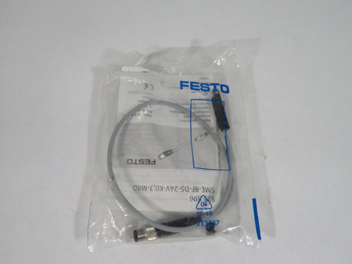 Festo 525896 SME-8F-DS-24V-K0,3-M8D Proximity Switch NO HARDWARE ! NWB !