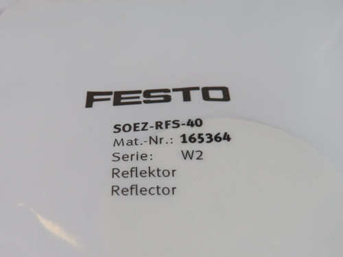 Festo 165364 SOEZ-RFS-40 Reflector Ser W2 ! NWB !