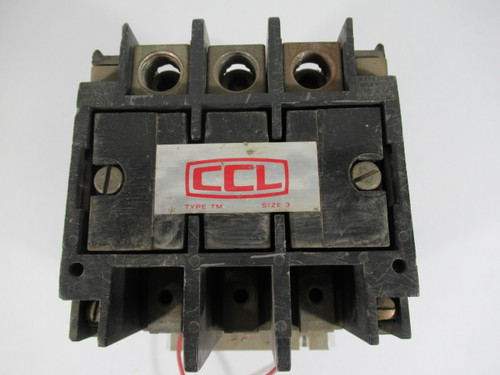 CCL T13U033 Contactor 90A 600VAC NEMA 3 NO COIL/OVERLOADS USED