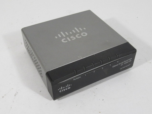 Cisco SF100D-05 5 Port 10/100 Switch 12VDC 0.5A USED