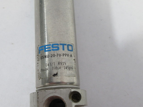 Festo 14321 DSNU-20-70-PPV-A Pneumatic Cylinder 20mm Bore 70mm Stroke USED