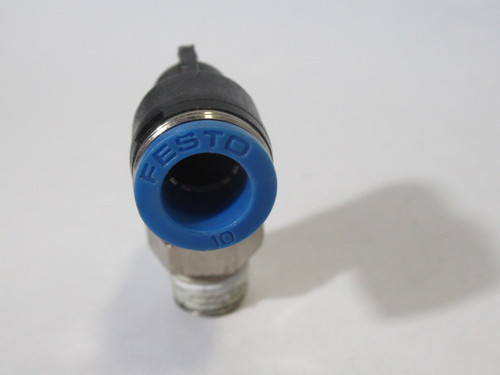 Festo 153051 QSL-1/4-10 Push-In L-Fitting R1/4 For 10mm Tubing USED