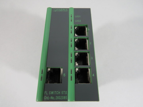 Phoenix Contact 2832085 FL SWITCH 5TX Industrial Ethernet Switch USED