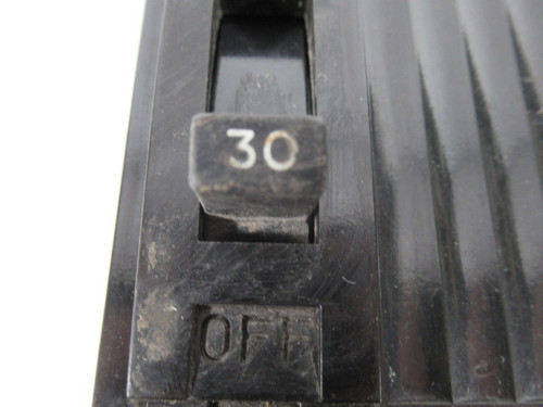 Federal Pioneer CED122030 Circuit Breaker 30A 2P Missing 2 Screws USED