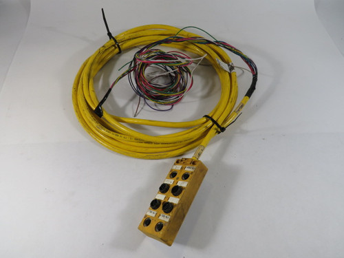Turck VB-80-P7X9-10 8-Port Junction Box w/21' Cable USED