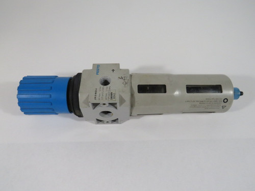 Festo LFR-1/4-D-MIDI-A 186484 Filter Regulator 175psi 12bar USED