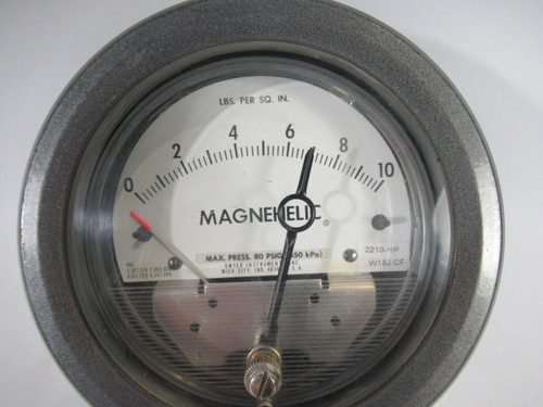 Dwyer 2210-HP Magnehelic Differential Pressure Gauge 0-10 psi USED