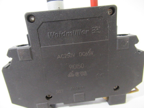 Weidmuller 910150 Black Circuit Breaker 2A 250V 1P USED