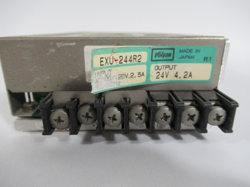 Volgen EXU-244R2 Power Supply Input 100/120VAC 2.5A 50/60Hz USED