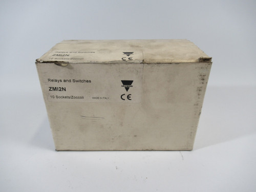 Carlo Gavazzi ZMI-15/2N Relay Socket 2 Pole 300VAC 12/10A Pack of 8 ! NEW !